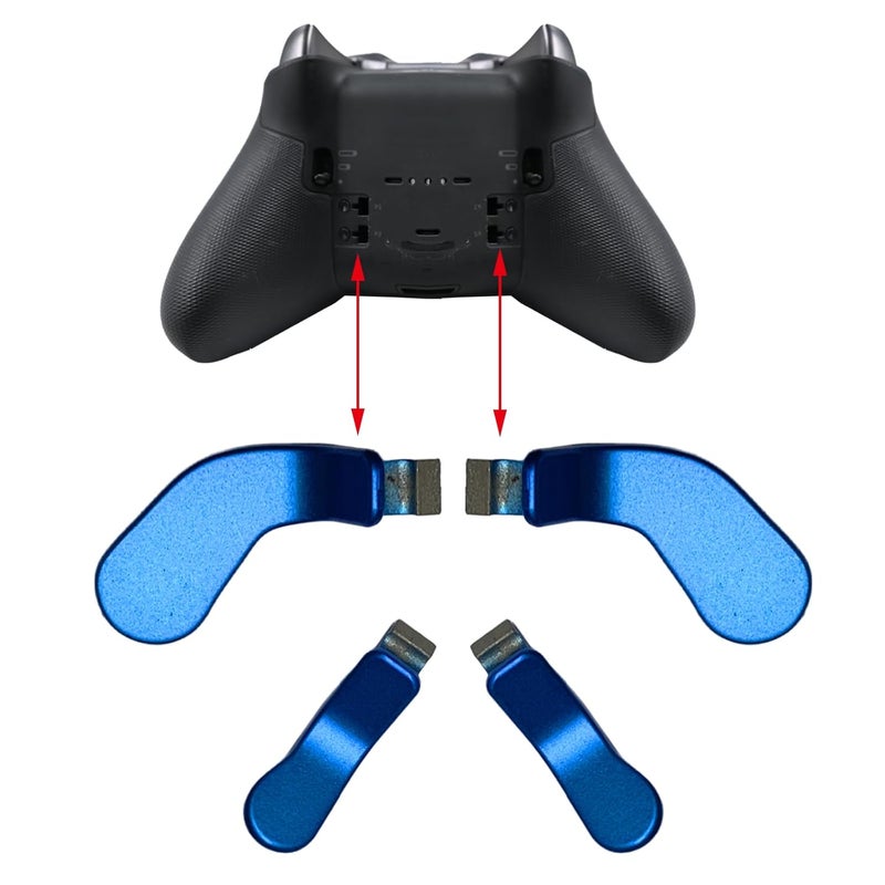 CaoXiong 4 عبوات من دعامات التحكم النخبوية لجهاز Xbox Elite 2، ملحقات دعامات التحكم النخبوية من الفولاذ المقاوم للصدأ لجهاز Xbox One Elite Controller Series 2، Elite Series 1 و Elite 2 Core Controller (أزرق) [لعبة فيديو] [لعبة فيديو] - Image 3